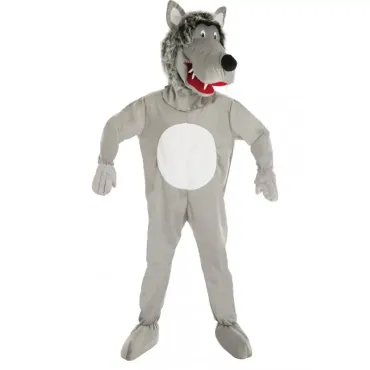 Costume de mascotte de loup gris | jourdefete.com