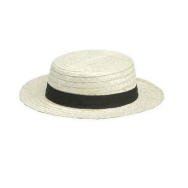 canotier bambou tresse beige | jourdefete.com