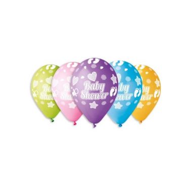 10 Ballons baby shower multicolores | jourdefete.com