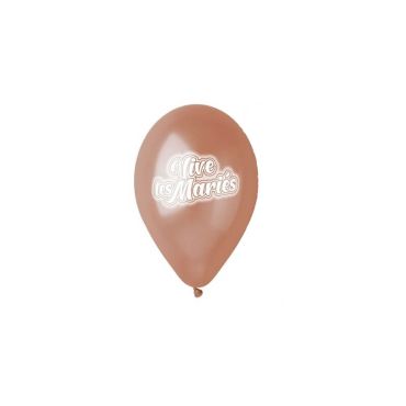 10 Ballons vive les mariés rose gold | jourdefete.com