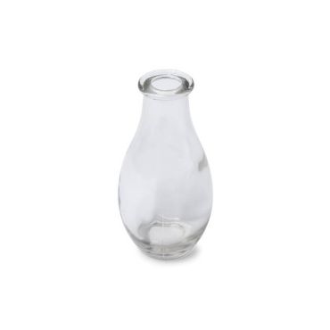 Vase en verre transparent