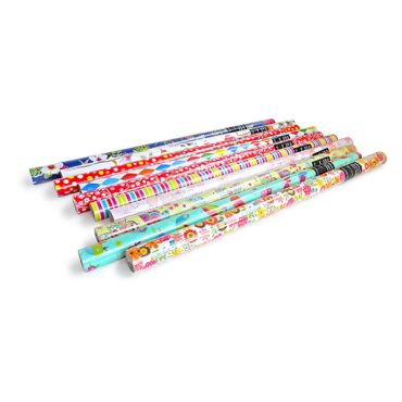 Rouleau de papier cadeau Funny aux motifs colorés | jourdefete.com