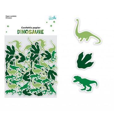 Des confettis en papier pour une splendide décoration de table lors de l'anniversaire dinosaure de votre enfant | jourdefete.com
