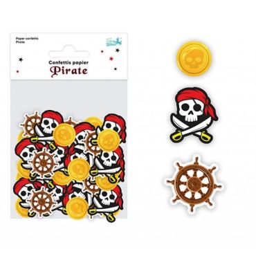 Des confettis en papier pour une splendide décoration de table lors de l'anniversaire pirate de votre enfant | jourdefete.com