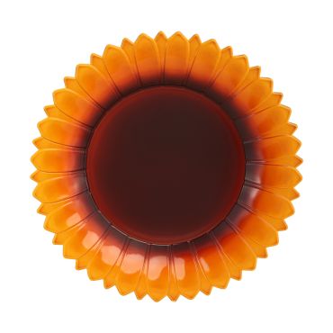 Assiette de présentation forme tournesol doré décoration table automne diamètre 33 cm | jourdefete.com Assiette de présentation forme tournesol doré décoration table automne diamètre 33 cm | jourdefete.com