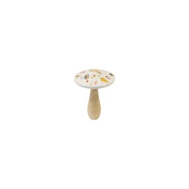 Champignon en bois effet porcelaine petit modèle pour décoration automnale | jourdefete.com