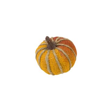 Citrouille en toile décoration automne rustique | jourdefete.com