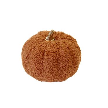 Très grande citrouille décorative d'automne en tissu bouclé terracotta | jourdefete.com Très grande citrouille décorative d'automne en tissu bouclé terracotta | jourdefete.com