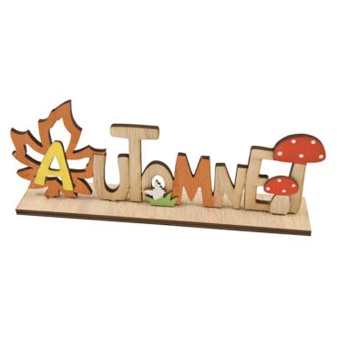 Une jolie décoration de table d'automne pour chez vous avec ce mot à poser | jourdefete.com