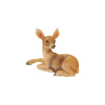 Statuette de faon couché en résine pour décoration champêtre d'automne | jourdefete.com Statuette de faon couché en résine pour décoration champêtre d'automne | jourdefete.com