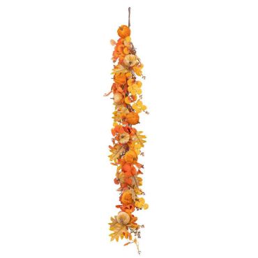 Guirlande d'automne cottage avec citrouilles en velours dégradé orange 1,20m | jourdefete.com Guirlande d'automne cottage avec citrouilles en velours dégradé orange 1,20m | jourdefete.com