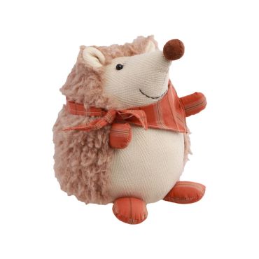 Hérisson en tissu avec bandana orange pour décoration automnale | jourdefete.com