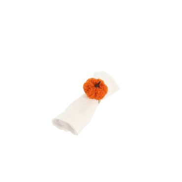 Rond de serviette citrouille en tissu bouclette orange et anneau en jute | jourdefete.com Rond de serviette citrouille en tissu bouclette orange et anneau en jute | jourdefete.com