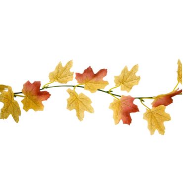guirlande de feuilles érables en plastique
