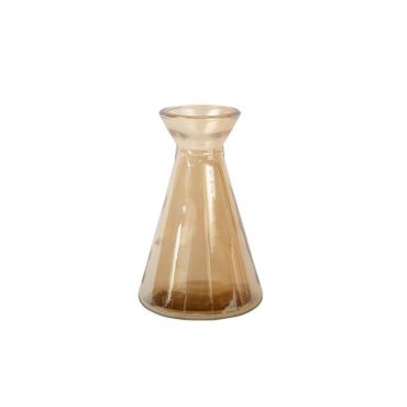 Vase Gaspard Verre Fumé Ambre 11 x 6,8 cm