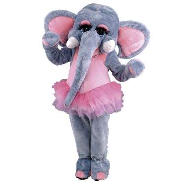 mascotte éléphant danseuse