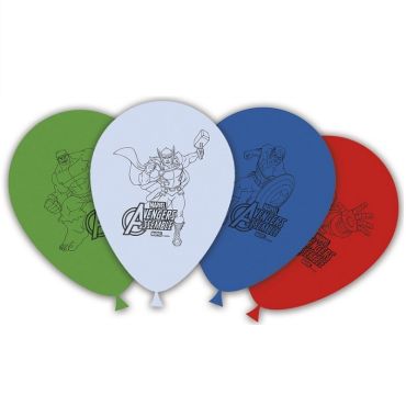 8 Ballons de Baudruche Avengers Mighty 8 Ballons de Baudruche Avengers Mighty
