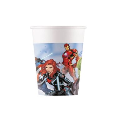 8 gobelets en carton avengers
