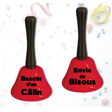 Cloche Rouge Message coquin - Texte au choix