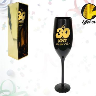 Flûte Noire effet or - 30 ans 