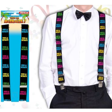 Paire de Bretelles festives - Vive la retraite