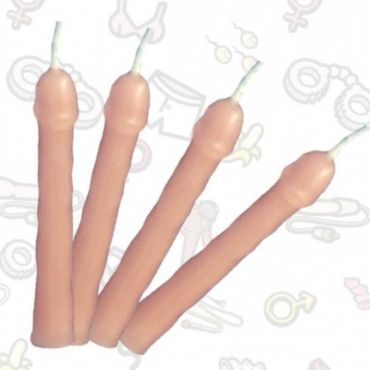 Sachet de 6 bougies bouts-zizi