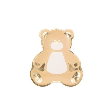 8 assiettes en carton baby shower collection baby nude