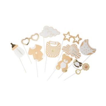 Kit Photobooth - 11 Pièces - Collection Baby Nude