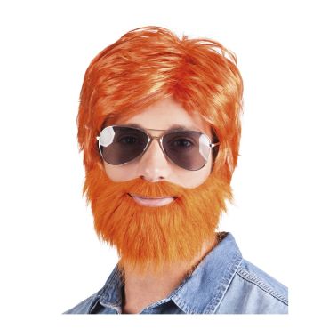 Perruque et Barbe Rousse