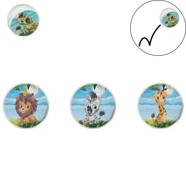 Balle super rebondissante décorée animaux savane | jourdefete.com