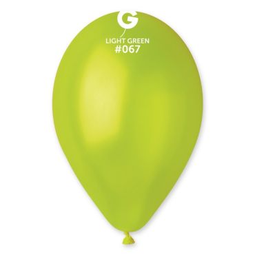 10 ballons métallisés en latex - 30 cm - Couleur Vert Anis | jourdefete.com