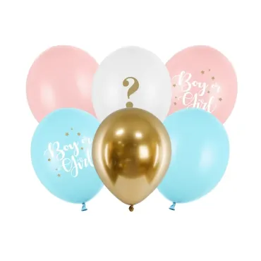 6 ballons « Boy or Girl » pour Gender Reveal | jourdefete.com