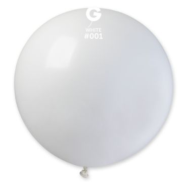 Ballon en latex - 80 cm - Couleur Blanc | jourdefete.com