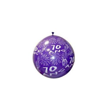 Ballon de Baudruche Géant "70 ans" 1 mètre - Coloris au choix 