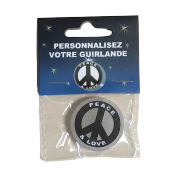 Peace & Love pour Guirlande à Personnaliser | jourdefete.com