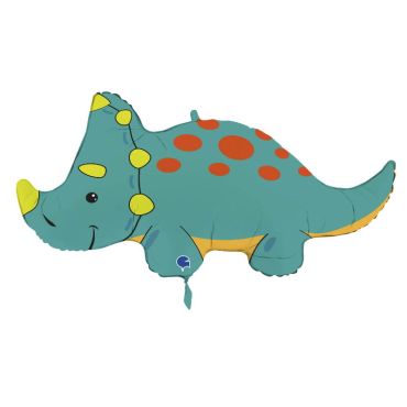ballon aluminium dinosaure tricératops de 91 cm | jourdefete.com 
