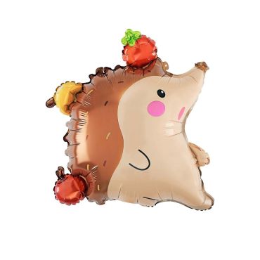 Ballon en forme de hérisson avec fruits d’automne sur le dos | jourdefete.com