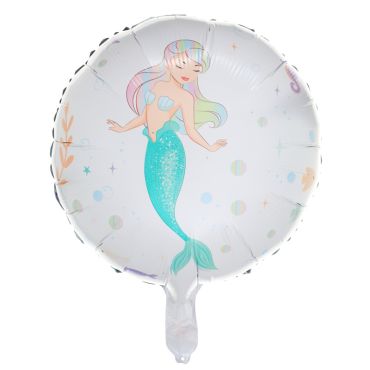 Ballon en Aluminium - Sirène - Diamètre 45 cm | jourdefete.com