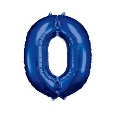 ballon geant aluminium helium bleu chiffre au choix | jourdefete.com
