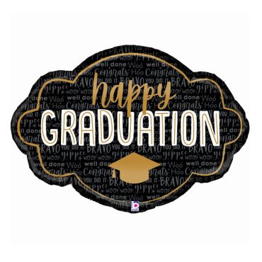 ballon aluminium happy graduation de 91 cm | jourdefete.com  
