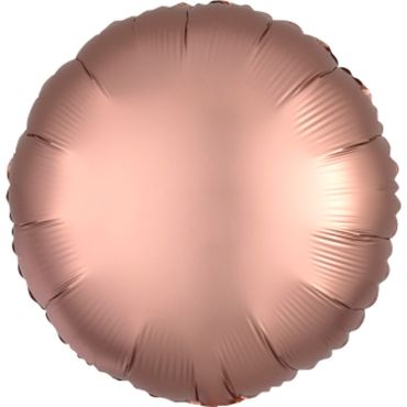 Ballon Hélium Rond Satiné - Rose Gold | jourdefete.com
