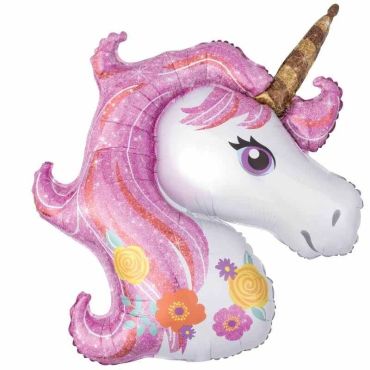 licorne-magique-fleurs-rose | jourdefete.com