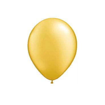 25 ballons métalliques or 15 cm | jourdefete.com