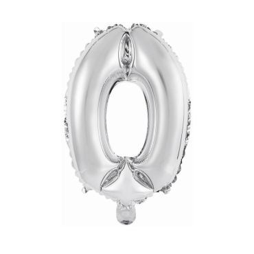 ballon metal a air couleur argent chiffre au choix | jourdefete.com