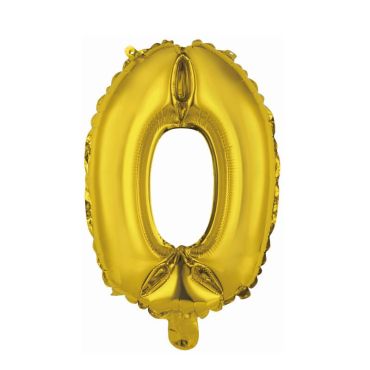 ballon metal a air couleur or chiffre au choix | jourdefete.com