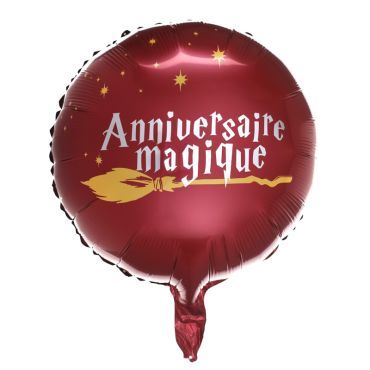 Ballon en Aluminium - Sorcier - Diamètre 45 cm | jourdefete.com