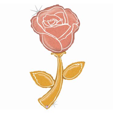 ballon aluminium scintillant rose de 150 cm | jourdefete.com