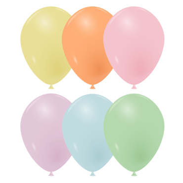 Ballons de fête coloris pastel neutres Ø25 cm x10 | jourdefete.com