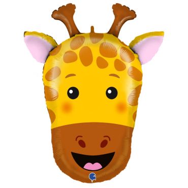 ballon en aluminium tête de girafe de 74 cm | jourdefete.com