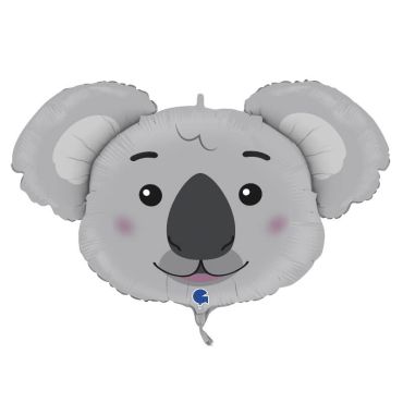 ballon en aluminium tête de koala de 94 cm | jourdefete.com